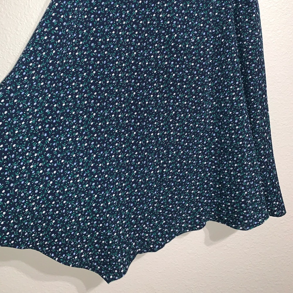 Blue midi skirt